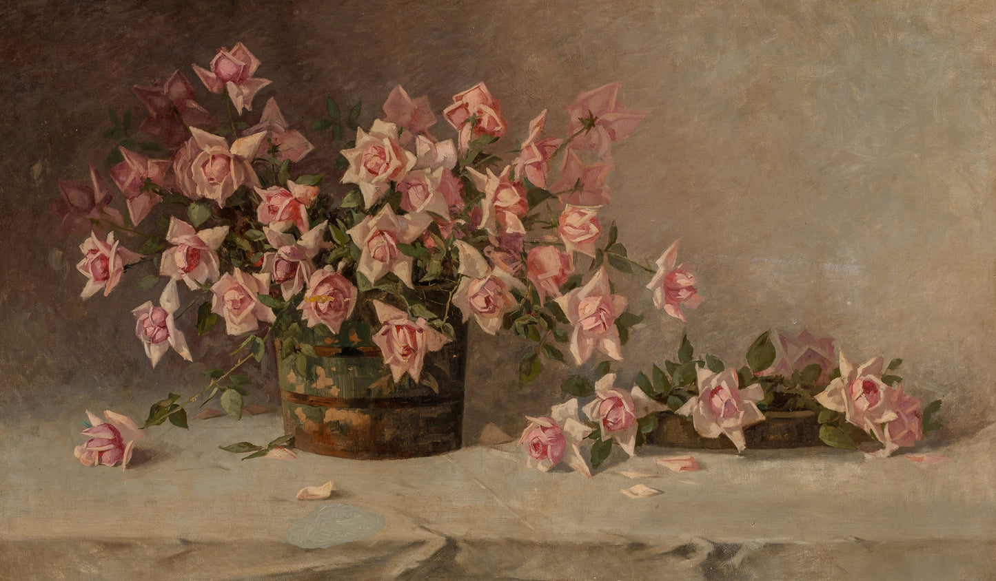 Still Life with Pink Roses