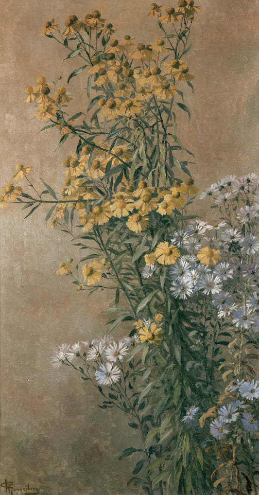 Autumn Flowers, Sunflowers and Autumn Asters