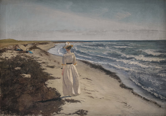 Lady at Karrebæksminde Beach, Zealand