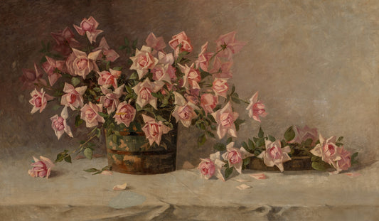 Still Life with Pink Roses