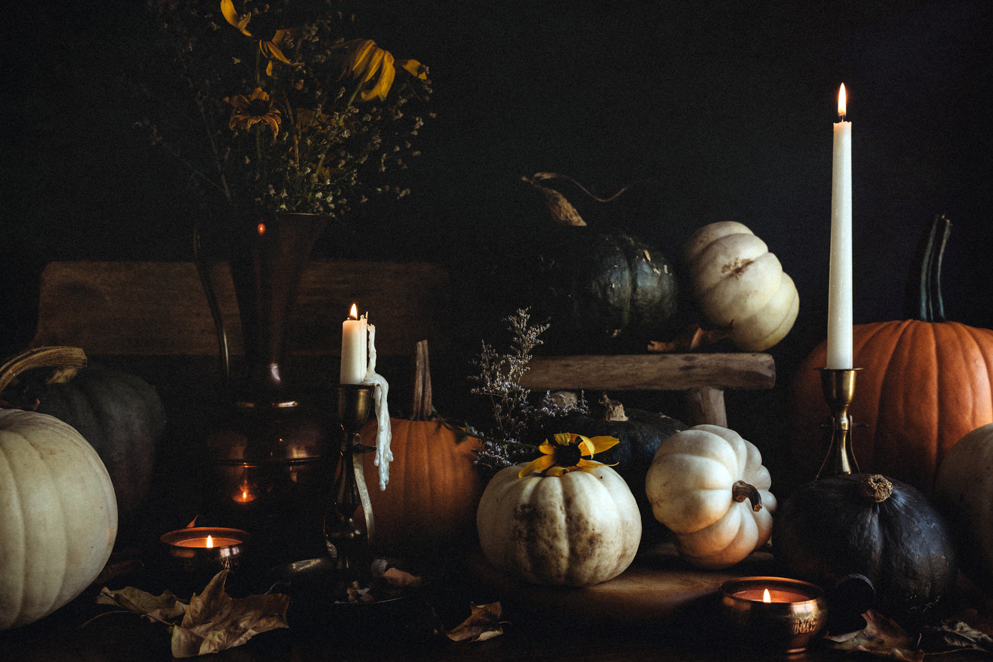 Pumpkins and Foliage