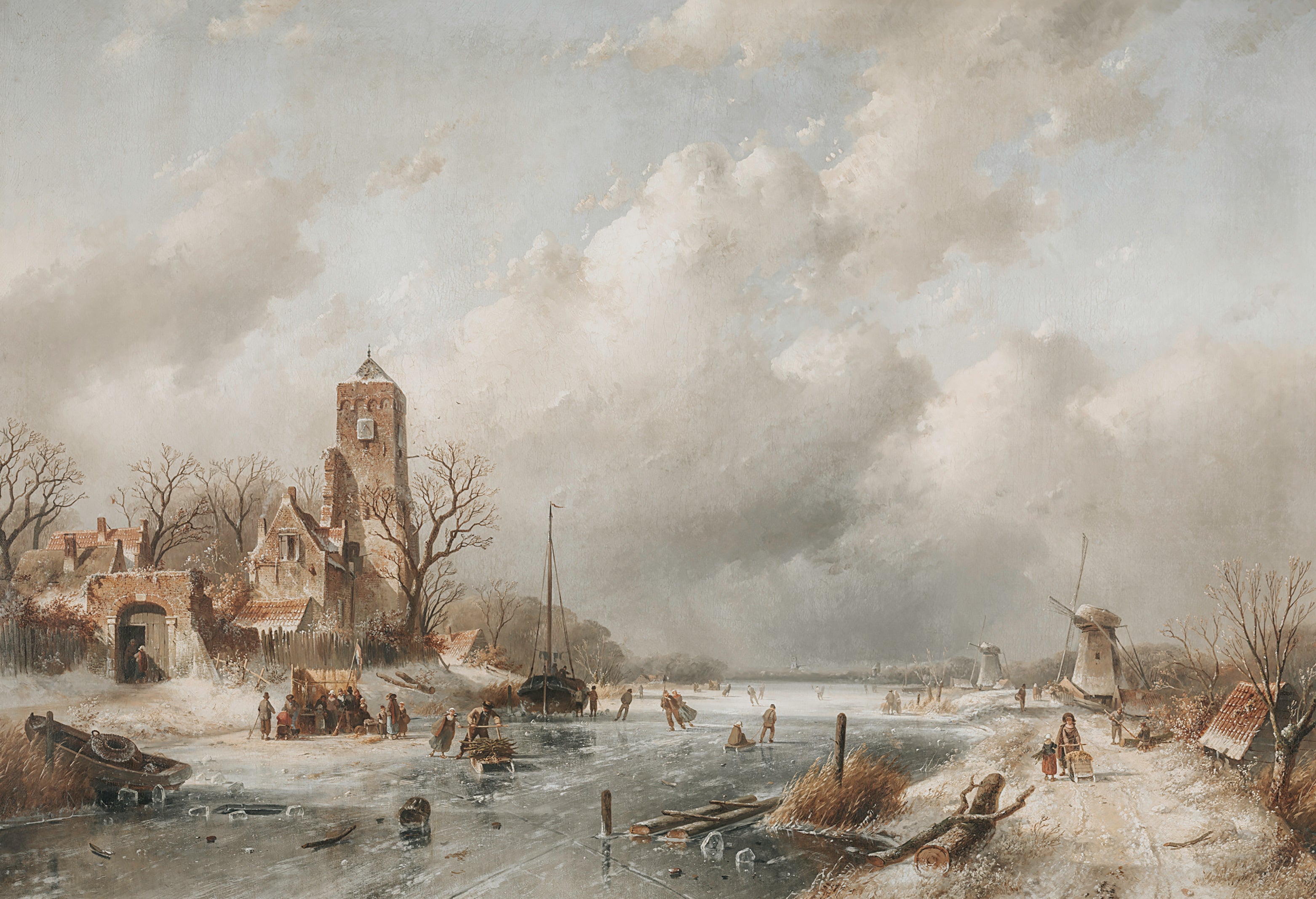 Winter View – Vintage Art TV Printshop